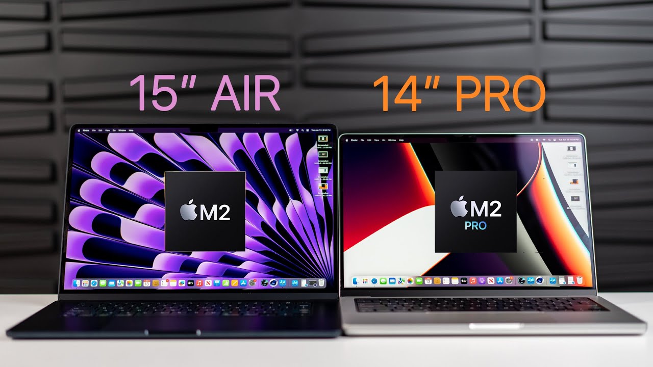 Wykres benchmarku Cinebench pokazujący wyższą wydajność MacBook Pro nad Air