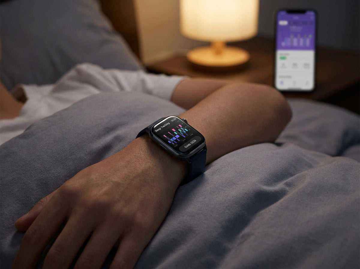 Tętno monitorowane przez zegarek w czasie nocnego odpoczynku pomiar tętna w czasie snu przez smartwatch