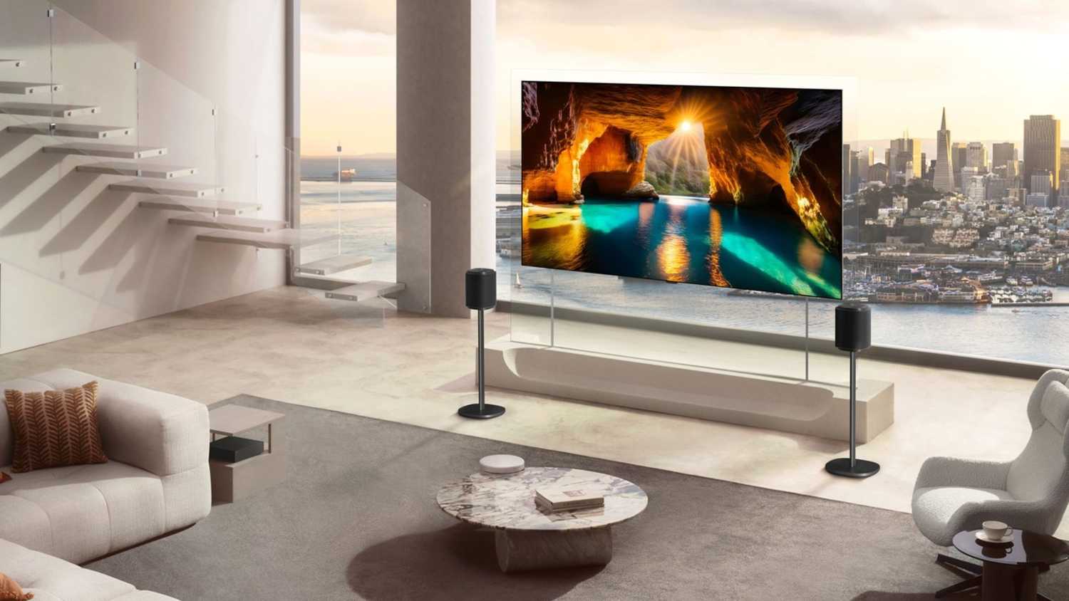 Instalacja ukryta za obrazem telewizyjnym nowoczesny ekran scienny z ukrytymi przewodami w ścianie